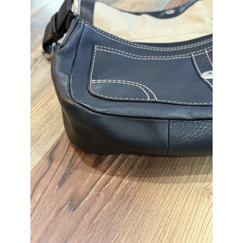 Coach Soho Pebbled Black Leather Slouchy Hobo Shoulder Bag Y2K D1051-F12336 - Picture 11 of 16